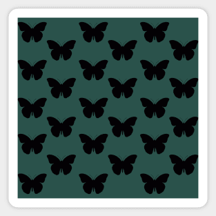 Black Butterflies Pattern Sticker